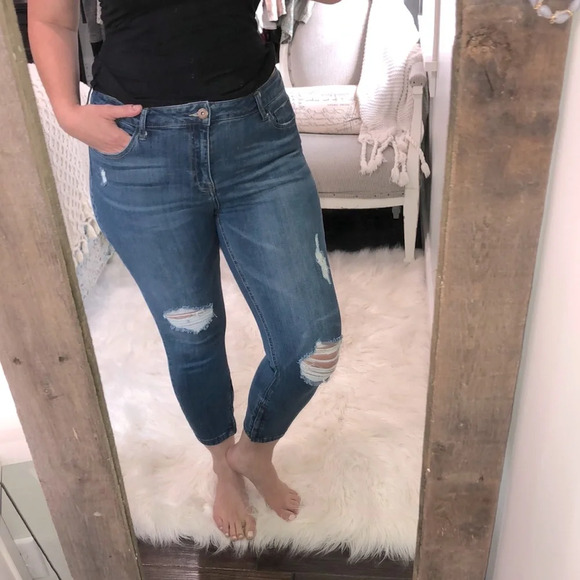 Pistola size 31 Troy high rise distressed jeans - Picture 2 of 9